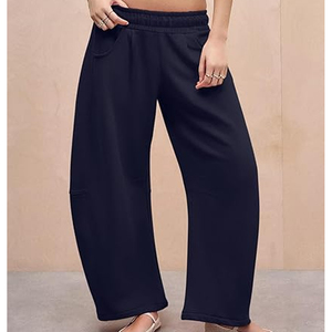 Pantalones Holgados para Mujer al por Mayor, Pantalones Deportivos de Pierna Ancha, Ropa Urbana, Joggers, Impresión de Logotipo Personalizado, Bordado, Proveedor OEM - Product Image 3