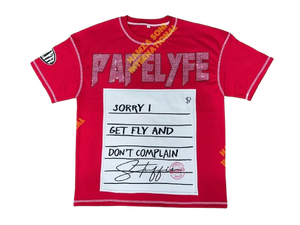 T-shirt Papelyfe pour homme, col rond, manches courtes, coupe ample, logo sur le devant, respirant, 100% coton jersey - Product Image 1