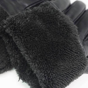 Genuine Sheepskin Leather <b>Gloves</b> High Quality Winter <b>Warm</b> Safety <b>Gloves</b> with Touchscreen Texting - Product Image 5