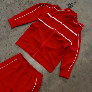 Veste personnalisée en tissu extensible quadridirectionnel, sublimation, résistante à l'eau, avec t-shirt et short, ensemble de survêtement léger et respirant - Product Image 5