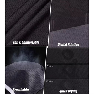 Maillot de cyclisme personnalisé haut de gamme pour homme, fermeture éclair intégrale, respirant, tissu 100 % nylon, vêtements de cyclisme fabriqués au Pakistan, OEM ODM - Product Image 4