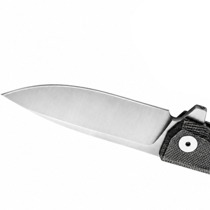 Couteaux pliants à manche texturé noir et gris avec lame argentée satinée, clip de ceinture en métal et poignée ergonomique pour le camping, les activités de plein air et le quotidien - Product Image 3