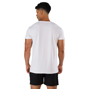 Chemise à manches courtes blanche pour homme, en coton doux, vêtements décontractés, chemise de sport confortable, vente en gros, vêtements de sport haut de gamme pour la remise en forme - Product Image 3