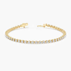 Fashion Jewelry D Color White Moissanite 925 Sterling Silver Gold Plated Tennis <b>Bracelet</b> 2mm-6mm Brilliant Cut Third Party - Product Image 3