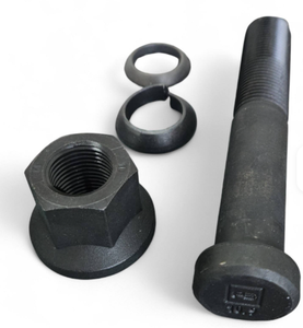 Jeu de boulons de roue Apex M22x2.0x130mm Grade 10.9 Noir pour camion, remorque, véhicule utilitaire lourd, remplacement, réparation, neuf - Product Image 1