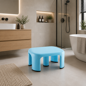 Modern Plastic <b>Stool</b> for <b>Bathroom</b> and Home Use Lightweight Minimalist Design - Product Image 1