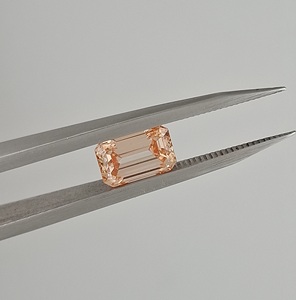 RAAMAA Emerald Cut Fancy Intense IGI Certified Lab Grown CVD HPHT VS1 Clarity 1ct 2ct 3ct Loose Diamond Engagement - Product Image 4