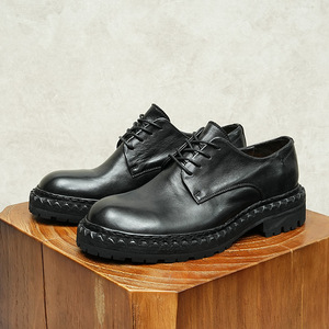 Chaussures en cuir faites à la main avec semelle en cuir de cheval pour hommes, style rétro, formelles, décontractées, chaussures en cuir décontractées pour hommes - Product Image 5