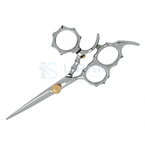 Ciseaux de coiffure professionnels en acier inoxydable à pointe affûtée pour droitiers, manche long, usage en salon - Product Image 4