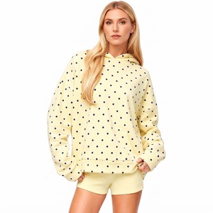 Women's Oversized <b>Leopard</b> <b>Print</b> <b>Hoodie</b> With Pockets Regular Fit Autumn Wear Knitted Cotton Sweatshirt Hoodies For Women - Product Image 4