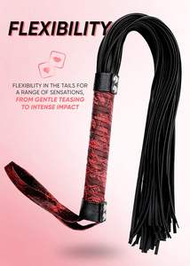 Nouvelle fouet en cuir élégante avec manche tressé et pompons raffinés, conçue pour une précision et une puissance accrues. - Product Image 4