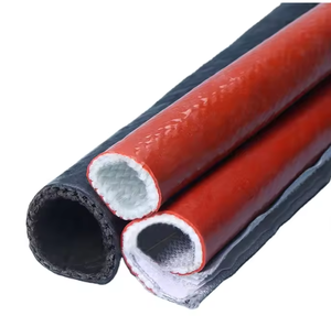 Manchon en fibre de verre silicone ignifuge haute température de 6 mm, 150 mm (6 pouces), manchon d'isolation thermique pour câble - Product Image 4