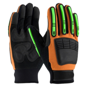 High Quality Amara Mechanic Working Gloves Reinforced Synthetic Leather Impact Cut Resistant Personal Protective Hand Safety - Product Image 2