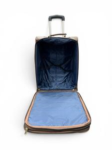 Wholesale Genuine Cowhide Leather Rolling Luggage <b>Suitcase</b> with Hand Tooled Western Floral Design - Product Image 5