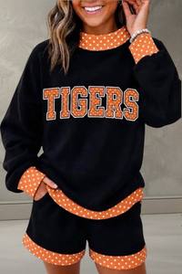 เสื้อสเวตเชิ้ตคอตั้งลายจุด BOO แต่งขอบลายตารางกิงแฮม สไตล์วินเทจ สำหรับชมกีฬาฤดูหนาว ชุด 2 ชิ้น ของสโมสรเยาวชน แบบปรับแต่งได้ - Product Image 3