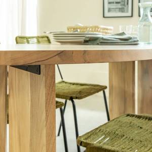 Table à manger ovale en bois d'acacia Vandana Solace Pebble - Product Image 5