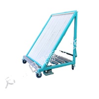 Chariot de rangement vertical en acier robuste pour verre, type harpe, pour entrepôt