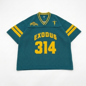 เสื้อถักโอเวอร์ไซส์ผู้ชาย ปักโลโก้ด้านหน้าตามสั่ง ผ้าฝ้าย 100% ระบายอากาศได้ดี ไม่เป็นขุย แขนสั้น ผลิตจากโรงงาน - Product Image 3