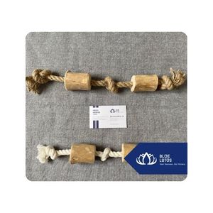 Juguete Ecológico para Perros de Madera de Café Natural Blue Lotus, Barra Masticable Pequeña para Aliviar el Estrés y Entrenar la Masticación, Envío Inmediato - Product Image 1