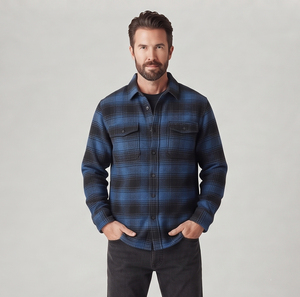 Street Wear <b>Flannel</b> <b>Jacket</b> Men's Custom Plaid <b>Flannel</b> Shirts <b>Jackets</b> With Warm Quilted Lining <b>Flannel</b> <b>Jacket</b> Men - Product Image 4