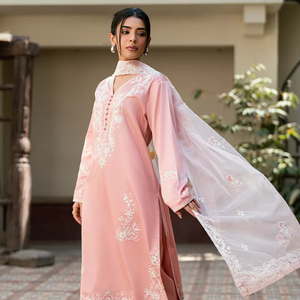 Ladies Dress Lace <b>Sequined</b> Embroidery Summer Breathable Indian Wedding Gown SALWAR KAMEEZ A-Line Knee-Length Party Dress 2025 - Product Image 1