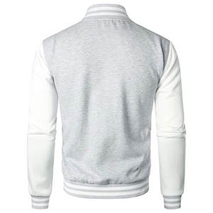 Chaquetas Varsity de Invierno para Hombre, Diseño Nuevo, Color Sólido, Cuello Alto de Lona, MOQ Bajo, Transpirables, de Secado Rápido, Precio Económico - Product Image 6