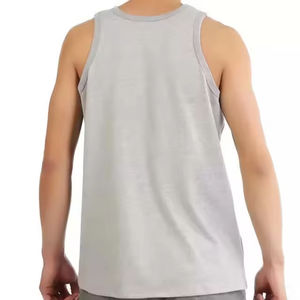 Débardeurs de musculation pour hommes, personnalisables avec logo, coupe longue, unis, pour la gym, vente en gros, avec option OEM - Product Image 5