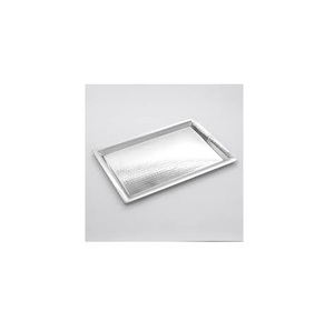 Vente directe d'usine à bas prix, plateau en acier de forme carrée, fait main, plateau de service en métal artisanal, pièce de qualité supérieure - Product Image 3