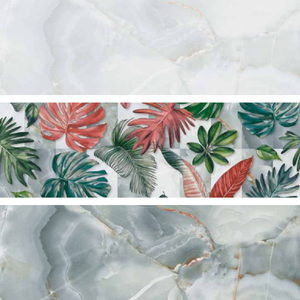 Carrelage mural en céramique finition marbre blanc 300x600, design minimaliste pour les intérieurs de bureaux modernes et les applications commerciales. - Product Image 2