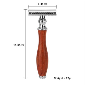 Rasoir de sécurité à double lame réglable pour homme, écologique, manche en acier inoxydable, lames de haute qualité, utilisation visage/corps/aisselles, Tegra - Product Image 2