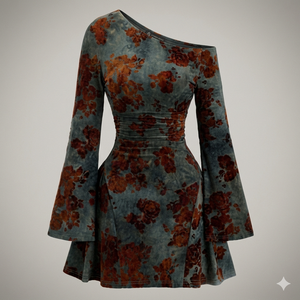 Falda maxi de línea A con gran volumen en el bajo - Product Image 1