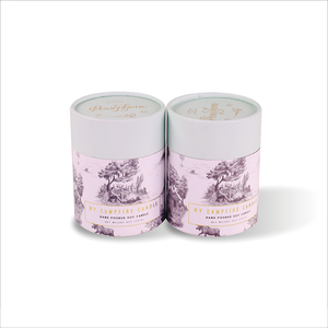 Boîtes cylindriques imprimées, boîtes cadeaux en papier recyclé, emballage personnalisé pour bougies - Product Image 1