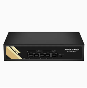 Puertos 1-4 compatibles con fuente de alimentación PoE de 48 V, conforme a los estándares <span class=keywords><strong>802.3af</strong></span>/at. - Product Image 1
