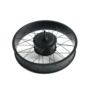Moteur à rayons arrière pour vélo électrique, VTT à pneus larges 20 pouces, 48V 52V 500W 750W 1000W, sans balais et à engrenages, pour neige - Product Image 6