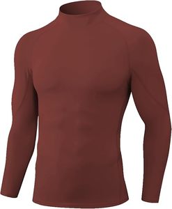 Men's Compression Long Sleeve Performance Shirt Premium Quick Dry Compression Base <b>Layer</b> <b>Top</b> Men's Athletic Compression Training - Product Image 6