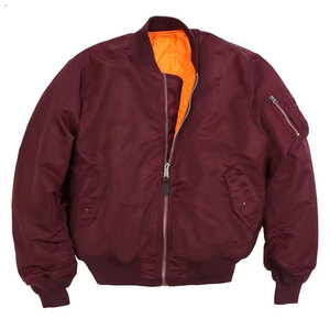 Chaqueta Bomber Formal MA1 para Hombre, Invierno, Exterior, Impermeable, Transpirable, Forro Polar de Nailon, Cuello Alto, Logotipo Frontal - Product Image 1
