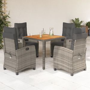 Conjunto de Comedor para Jardín en Gris - Product Image 1