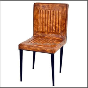 Silla de oficina de cuero de grano superior contemporánea MARCO DE Metal hogar almacén Oficina para taller hogar apartamento relajante comedor diseño - Product Image 1