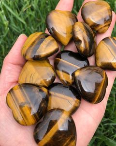 Vente en gros Oeil de tigre Puffy Heart Natural Healing Crystal Agate Gemstone Heart Shape Stone à vendre en vrac - Product Image 3