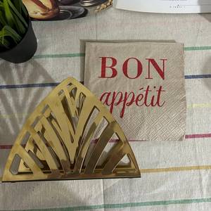 Metal Brass Tissue holder Stand Trendy New Arrival <b>Table</b> Decorative Brass Tissue Storage Holder Stand - Product Image 4