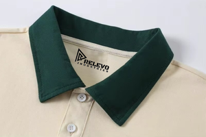 เสื้อยืดคอกลมแขนสั้นผู้ชาย Relevo สไตล์ลำลอง มีโลโก้ด้านหน้า ทรงหลวม ผ้าฝ้าย 100% ป้องกันการเป็นขุย แห้งเร็ว ระบายอากาศได้ดี - Product Image 3