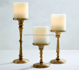 Premium Silver Metal Candle Stand for Christmas Home Decor Handmade with Customized Color Perfect Lighting <b>Dining</b> Living Rooms - Product Image 2
