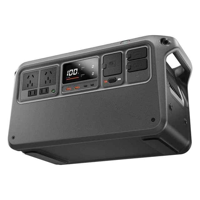 DJ POWER 1000 V2 Portable Power Station 1024Wh LiFePO4 Battery with Solar Generator Charging Station for Outdoor Generator