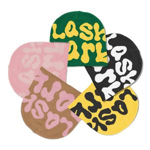 HK34 logotipo personalizado Jacquard de alta calidad para el diseño de Veracap All-Print Y2K Beanies Winter Knitted Cuff Beanie Hat para hombres y mujeres Tra - Product Image 3