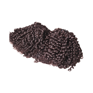 Paquet de cheveux bruts lutin bouclés couleur naturelle par 100% cheveux humains (cheveux bruts) couleur naturelle de qualité supérieure (# 1b) - Product Image 1