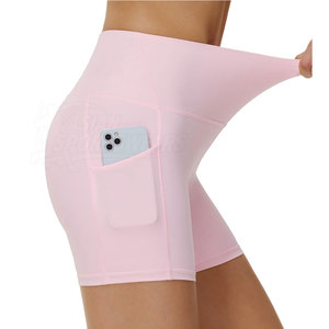 Shorts de yoga taille haute respirants pour femmes, tissu doux et confortable, parfaits pour la salle de sport, le jogging, l'entraînement à domicile et la course à pied - Product Image 2