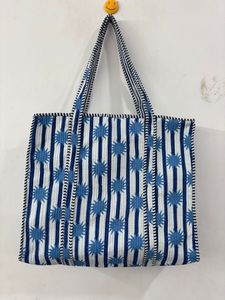 Fashion Shopping Travel Women <b>Lightweight</b> Handmade Quilted Cotton Tote <b>Bag</b> Women Designs Capacity for Shopping Travel Daily - Product Image 3