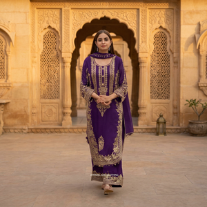 Nouvelles tenues de soirée exclusives de créateurs, style indien et pakistanais en georgette, disponibles au meilleur prix. - Product Image 4