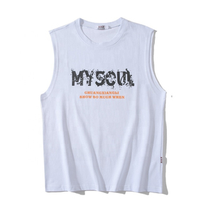 Custom Screen Printed Acid Wash Sleeveless <b>t</b> <b>Shirt</b> Distressed Sleeveless <b>t</b> <b>Shirt</b> Men's Sleeveless Men's <b>T</b>-<b>Shirts</b> - Product Image 1