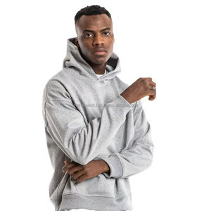 เสื้อสเวตเตอร์คอกลมโอเวอร์ไซส์ผ้าฝ้ายเสื้อสเวตเตอร์ไม่มีแขนเปิดไหล่แบบลำลองของผู้ชายดีไซน์ใหม่ - Product Image 3